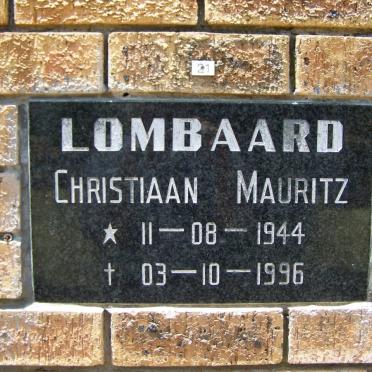 LOMBAARD Christiaan Mauritz 1944-1996