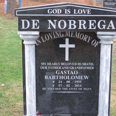 NOBREGA Gastao Bartholomew, de 1955-2014