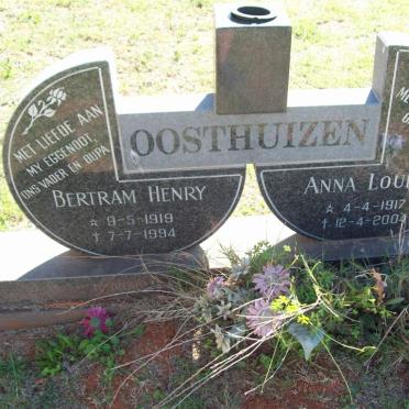 OOSTHUIZEN Bertram Henry 1919-1994 &amp; Anna Louisa 1917-2004