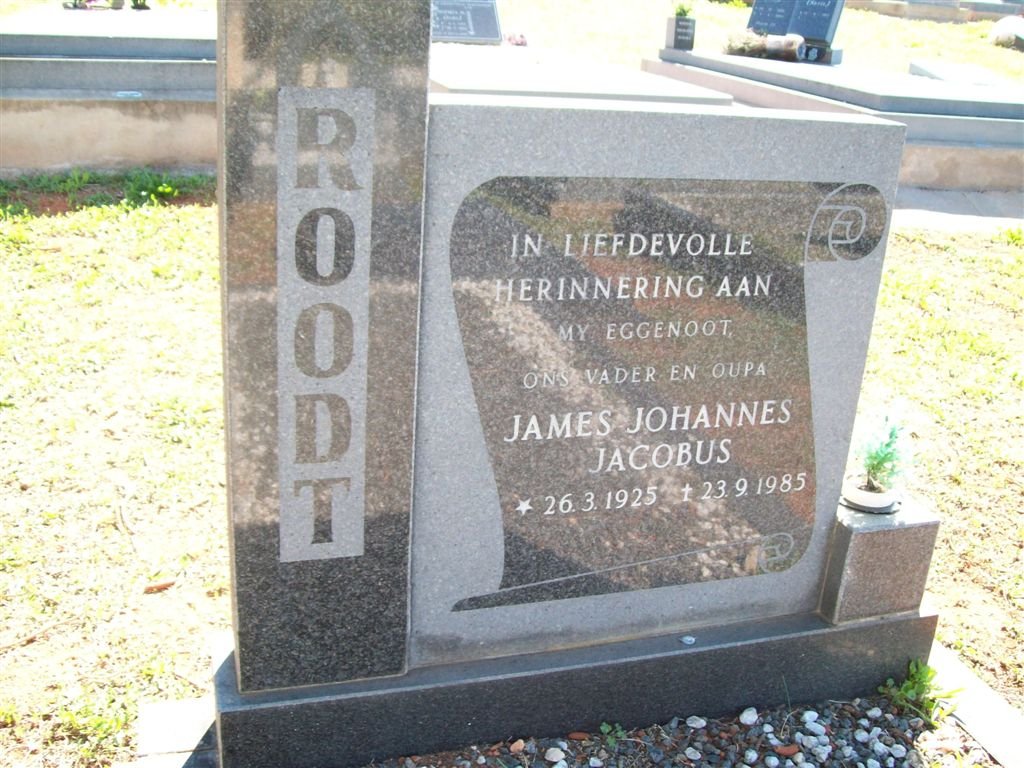 ROODT James Johannes Jacobus 1925-1985