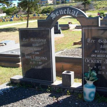 SENEKAL Ockert Jacobus 1911-1985 &amp; Anna Christina MARAIS 1917-1987