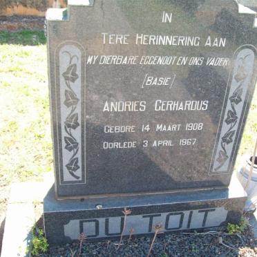 TOIT Andries Gerhardus, du 1908-1967