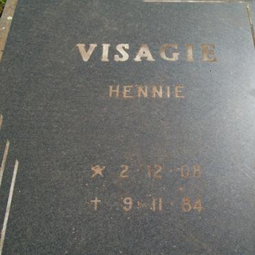 VISAGIE Hennie 1908-1984