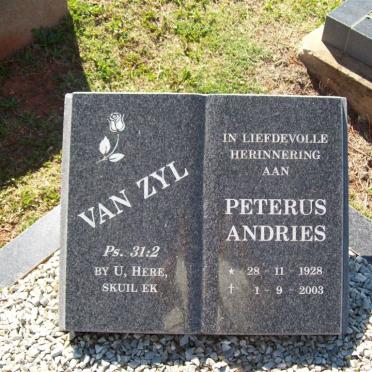 ZYL Peterus Andries, van 1928-2003