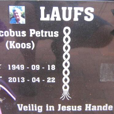 LAUFS Jacobus Petrus 1949-2013
