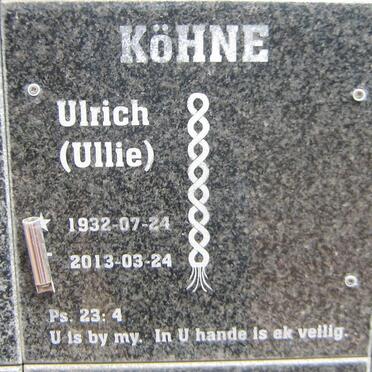 KOHNE Ulrich 1932-2013