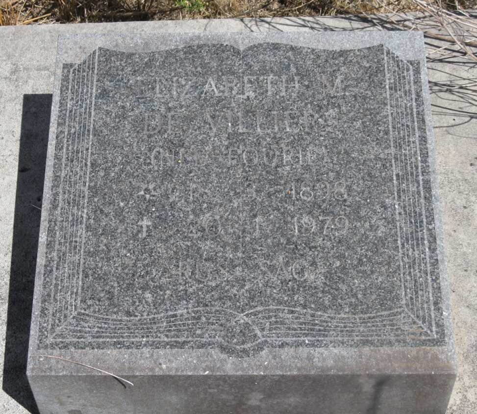 VILLIERS Elizabeth M., de nee FOURIE 1898-1979