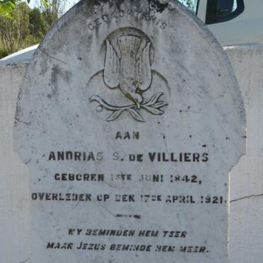 VILLIERS Andrias S., de 1842-1921