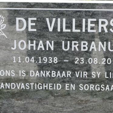 VILLIERS Johan Urbanus, de 1938-2012