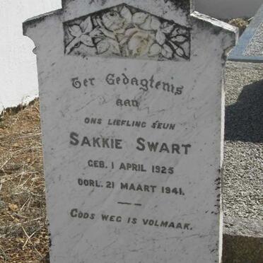 SWART Sakkie 1925-1941