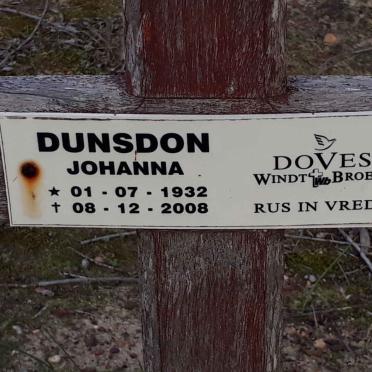 DUNSDON Johanna 1932-2008