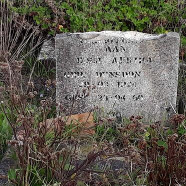 AFRIKA D.S.J. nee DUNSDON 1924-1968