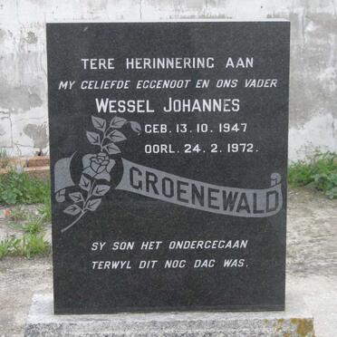 GROENEWALD Wessel Johannes 1947-1972