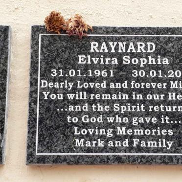 RAYNARD Elvira Sophia 1961-2020
