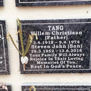 TANG Willem Christiaan 1918-1974 :: TANG Steven John 1952-2018