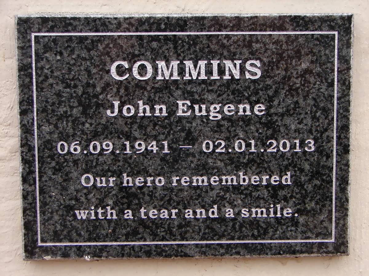COMMINS John Eugene 1941-2013