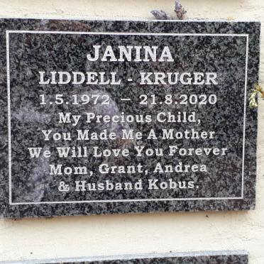 KRUGER Janina, LIDDELL 1972-2020