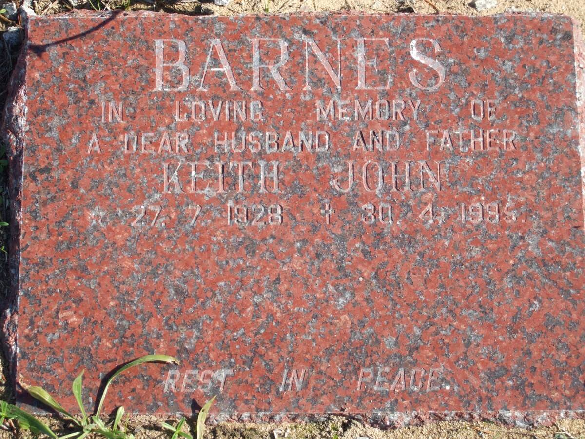 BARNES Keith John 1928-1995