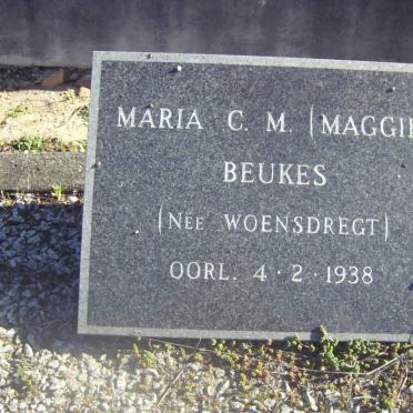 BEUKES Maria C.M. nee WOENSDREGT -1938