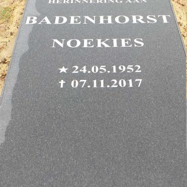 BADENHORST Noekies 1952-2017