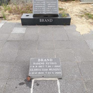 BRAND Christiaan Frederick 1895-1977 &amp; Orglina Maryna 1892-1981