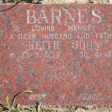 BARNES Keith John 1928-1995
