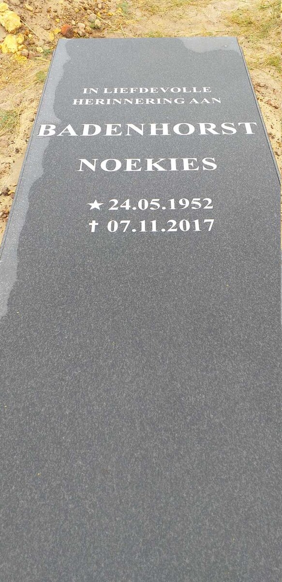 BADENHORST Noekies 1952-2017