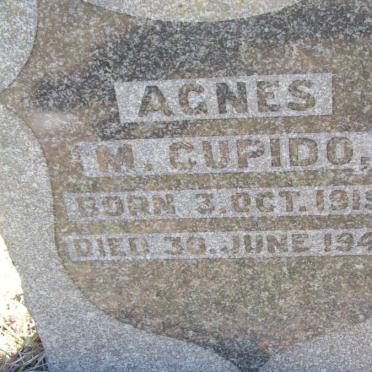 CUPIDO Agnes. M. 1919-1943