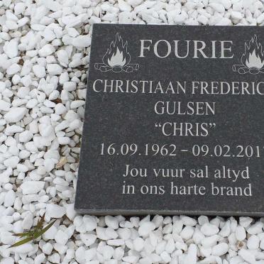 FOURIE Christiaan Frederick Gulsen 1962-2017