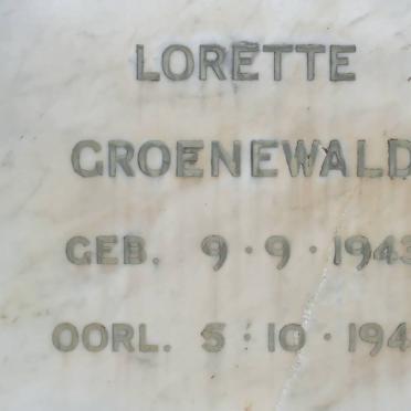 GROENEWALD Lorette 1943-1943