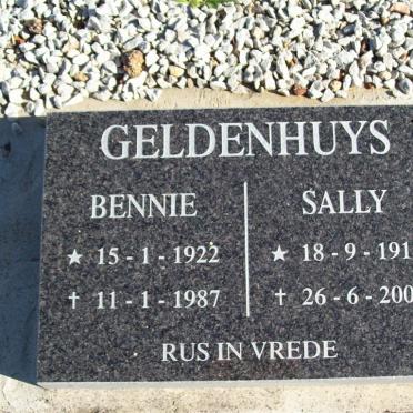 GELDENHUYS Jacobus Johannes 1892-1933 :: GELDENHUYS Bennie 1922-1987 &amp; Sally 1917-2005