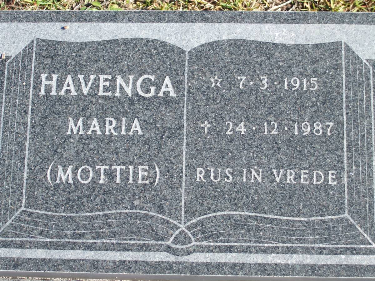 HAVENGA Maria 1915-1987