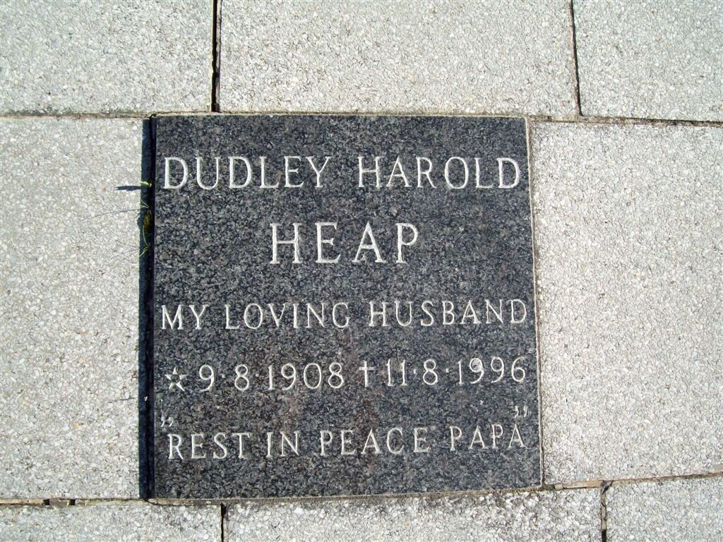 HEAP Dudley Harold 1908-1996