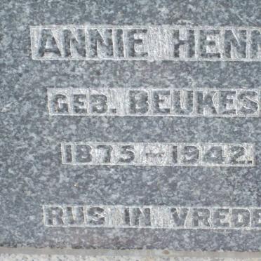 HENN Annie nee BEUKES 1875-1942