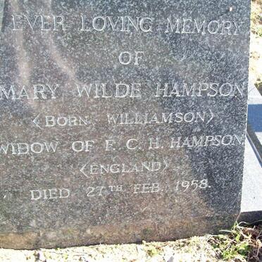 HAMPSON Mary Wilde nee WILLIAMSON -1958 :: WILLIAMSON Priscilla -1967_2