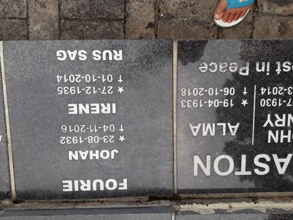 FOURIE Johan 1932-2016 &amp; Irene 1935-2014