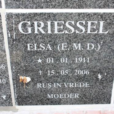 GRIESSEL E.M.D. 1911-2006