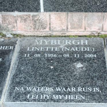 MYBURGH Linette nee NAUDE 1956-2004