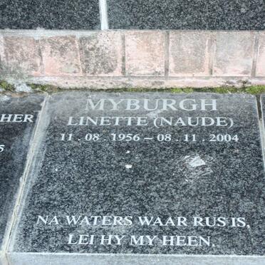 MYBURGH Linette nee NAUDE 1956-2004