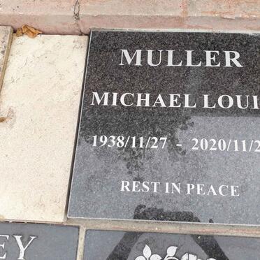 MULLER Michael Louis 1938-2020