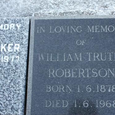 ROBERTSON William Truter 1878-1968