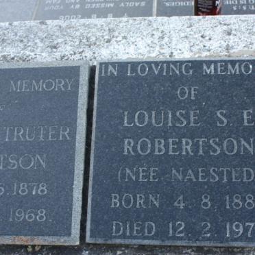 ROBERTSON Louise S.E. nee NAESTED 1880-1976