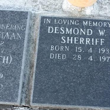 SHERRIFF Desmond W.R. 1934-1977