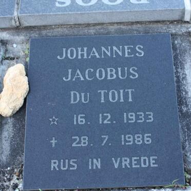 TOIT Johannes Jacobus, du 1933-1986