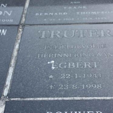 TRUTER Egbert 1941-1998