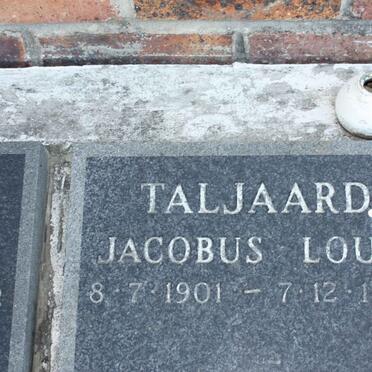 TALJAARD Jacobus Louis 1901-1982