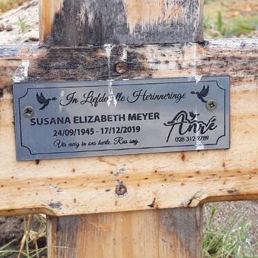 MEYER Susana Elizabeth 1945-2019