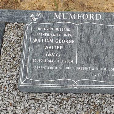 MUMFORD William George Walter 1944-2014