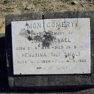 MONTGOMERY John Michael 1854-1914 &amp; Hendrina SMAL 1854-1926