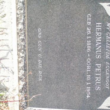 MULLER Hermanus Petrus 1886-1954